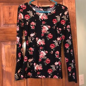 Floral long sleeve tee